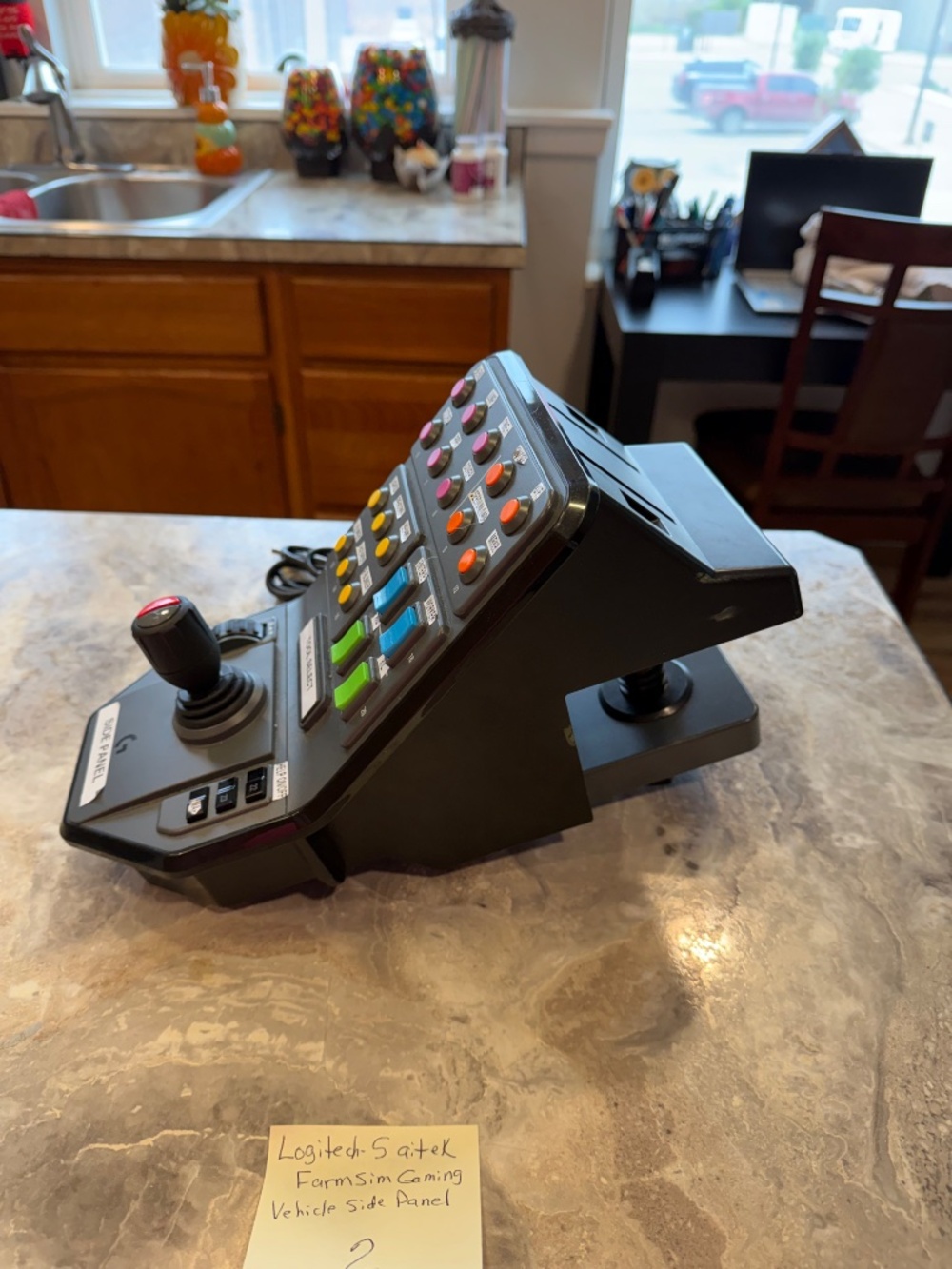 Saitek Farming Simulator wheel,pedals, Vehicle side panel,gear shifter,Farm Stic - Picture 8 of 16